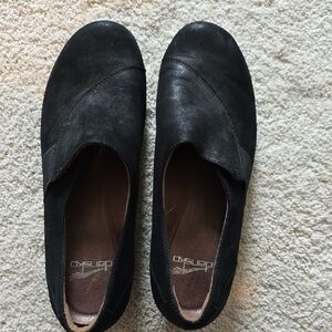Dansko Black Leather Loafers
